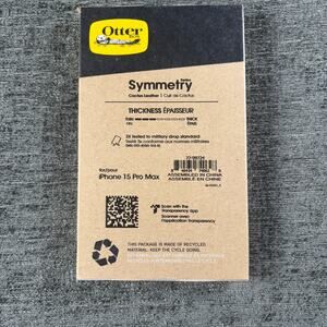 Otter Box Iphone 15 Pro Max Symmetry Series Riverside Blue Leather Case